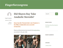 Tablet Screenshot of fingerforcongress.org